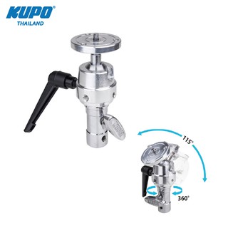 KUPO KCP-414 Super Grip Finger With Round Camera Plate ข้อต่อขาตั้งไฟแบบปรับองศาได้รองรับการเชื่อมต่อกล้องและ Ballhead