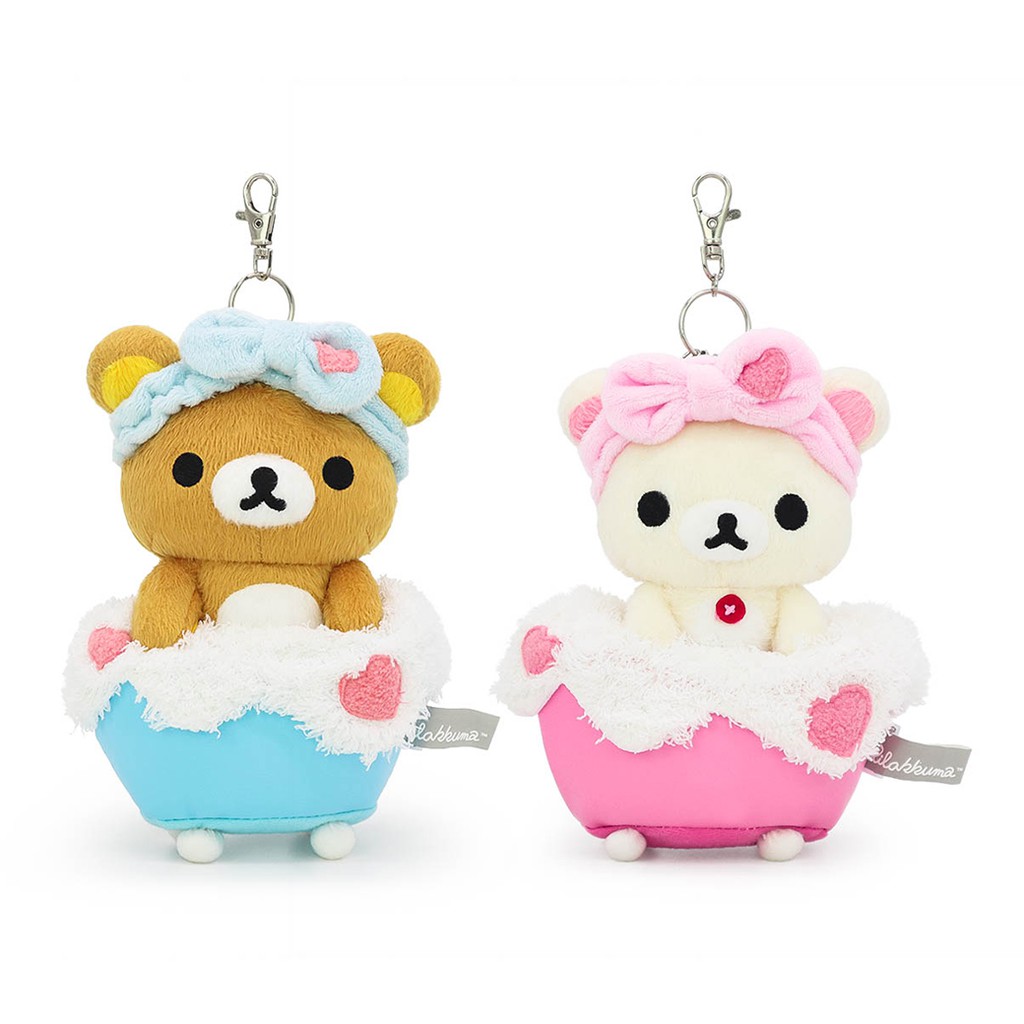 Rilakkuma ลิขสิทธิ์แท้ พวงกุญเเจ ริลัคคุมะ ( Rilakkuma ) / โค ริลัคคุมะ ( Ko Rilakkuma ) อ่างน้ำ