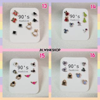 [พร้อมส่ง] ตุ้มหู ก้านพลาสติก