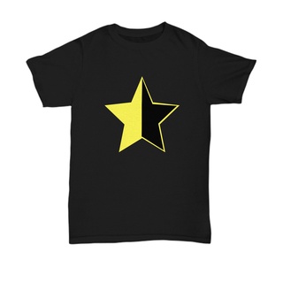 เสื้อยืดผ้าฝ้ายพิมพ์ลายขายดี เสื้อยืด พิมพ์ลาย AnCap Star สีดํา สําหรับผู้ชาย และผู้หญิง