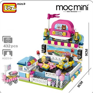 ตัวต่อ LOZ 1728  Amusement Park Bumper Cars Dodgem Mini Blocks Diamond Nano Building Toy จำนวนตัวต่อ 432 ชิ้น