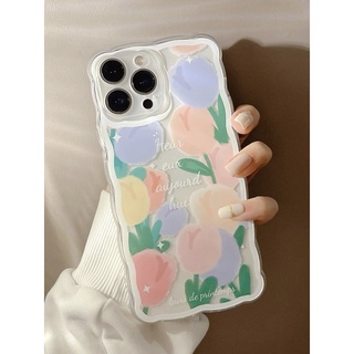 เคส IPhone ใส ลายดอกทิวลิป