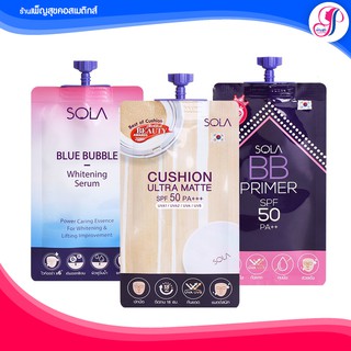 Sola cushion ultra matte + Blue Bubble + BB primer spf 50 pa+++ 7 ml.