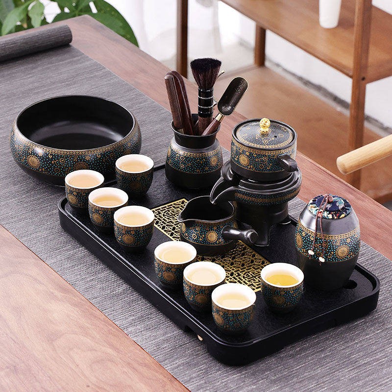 frozen tea set with tray