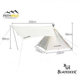 เต็นท์กระโจม BLACKDEER TEEPEE TENT WITH TARP