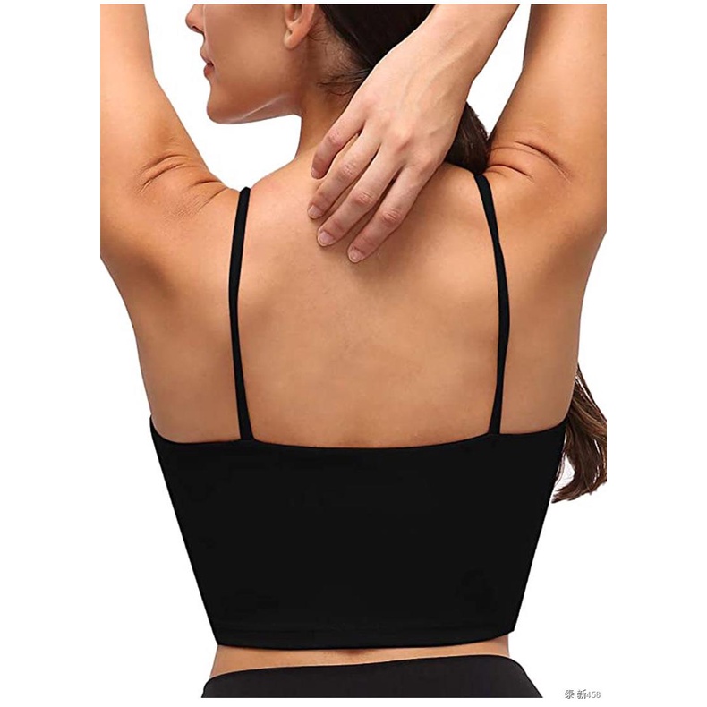 XUNYU Racerback Sports Bras For Women Workout Tank Tops Built In Bra Longline Support Padded Crop Gym Yoga Shirts