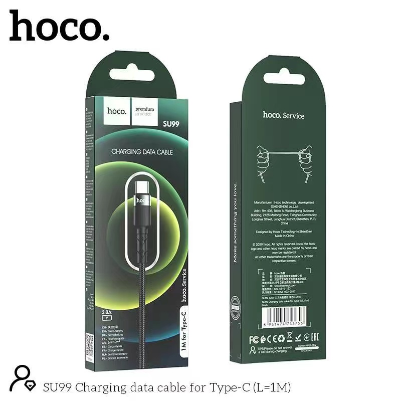 ใหม่สายชาร์จ Hoco SU99 1M 2.4AและSU99 Plus 2M 3.0A สายชาร์จสำหรับ แอนดรอยด์ สำหรับ for L/Micro USB/Type-C ราคา ถูกที่สุด ดีลบีเคเค แกลเลอรีภาพที่ 9
