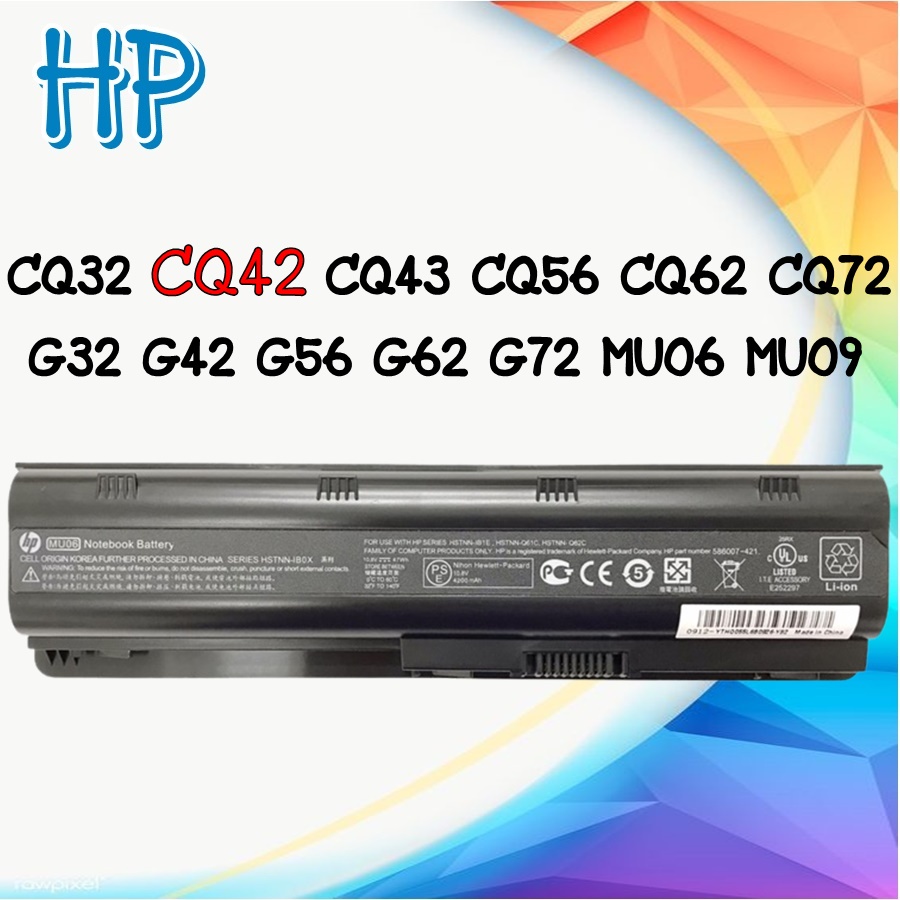 แบตเตอรี่โน๊ตบุ๊ค MU06 DM4 Battery Notebook HP Pavilion G4 G6 G7 G42 G56 G62 G72 CQ42 CQ32 CQ43
