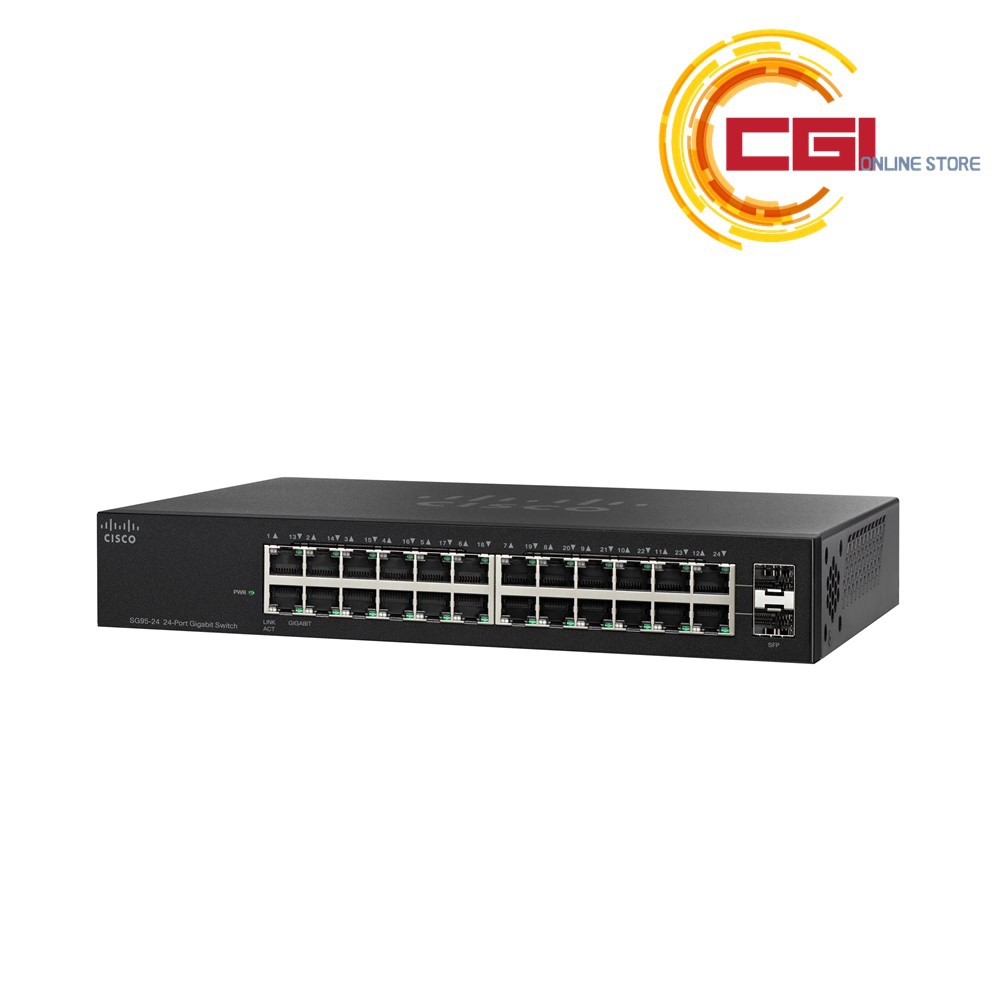 Cisco SG95-24 Compact 24-Port Gigabit Unmanaged Switch SG95-24-SG