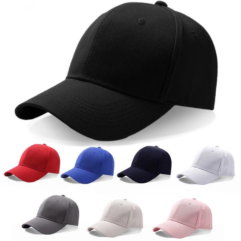 ใหม่สีทึบเรียบง่ายหมวกเบสบอลผ้าฝ้าย / Casual กีฬาสไตล์ Unisex หมวกปรับขนาดได้ / Unisex ฤดูใบไม้ผลิและฤดูร้อนสไตล์ฮิปฮอปหมวกกันแดด / เครื่องประดับแฟชั่น