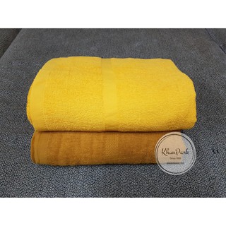 ผ้าขนหนูสีน้ำตาลถวายพระ Cotton100% gs99