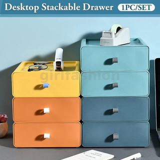 Drawer Desktop Cabinet Stackable Storage Box Home Office Organiser Storage Box