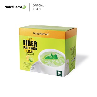 TDA Fiber Pluz Lemon (ผลิตภัณฑ์เสริมอาหารรีซิสแทนต์ มอลโทเดกซ์ทริน ผสมอินูลินฟรุตโตโอลิโกแซคคาไรด์) (NutraHerbal) 30 ซอง