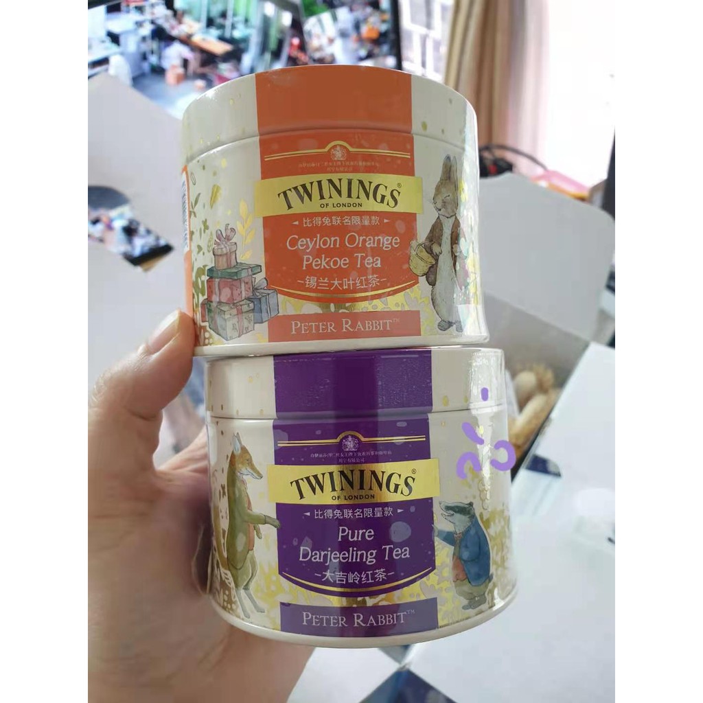 (ส่งฟรี) Peter Rabbit ตุ๊กตา +แถมชา TWININGS 2 ป๋อง (ของแท้ ...