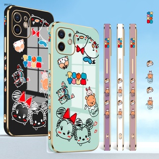 Compatible With iphone 13 12 Pro MAX Mini เคสไอโฟน เข้ากันได้ สำหรับ Case Cartoon Mouse Pooh Bear เคส เคสโทรศัพท์ เคสมือถือ