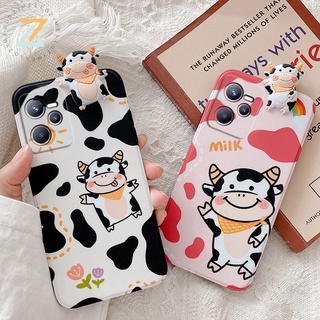 Zymello เคส Realme C35 C21Y C21 C20 C17 C15 C12 C11 C11 2021 Realme 5 5i 6i 7i 8i 9i เคสโทรศัพท์ซิลิโคนตุ๊กตา 3D สุดน่ารัก