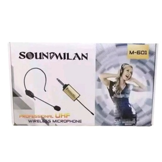 SOUNDMILAN ไมค์หนีบเสื้อ ไร้สาย UHF WIRELESS Microphone ไมค์โครโฟน ไมค์ไร้สาย M-601