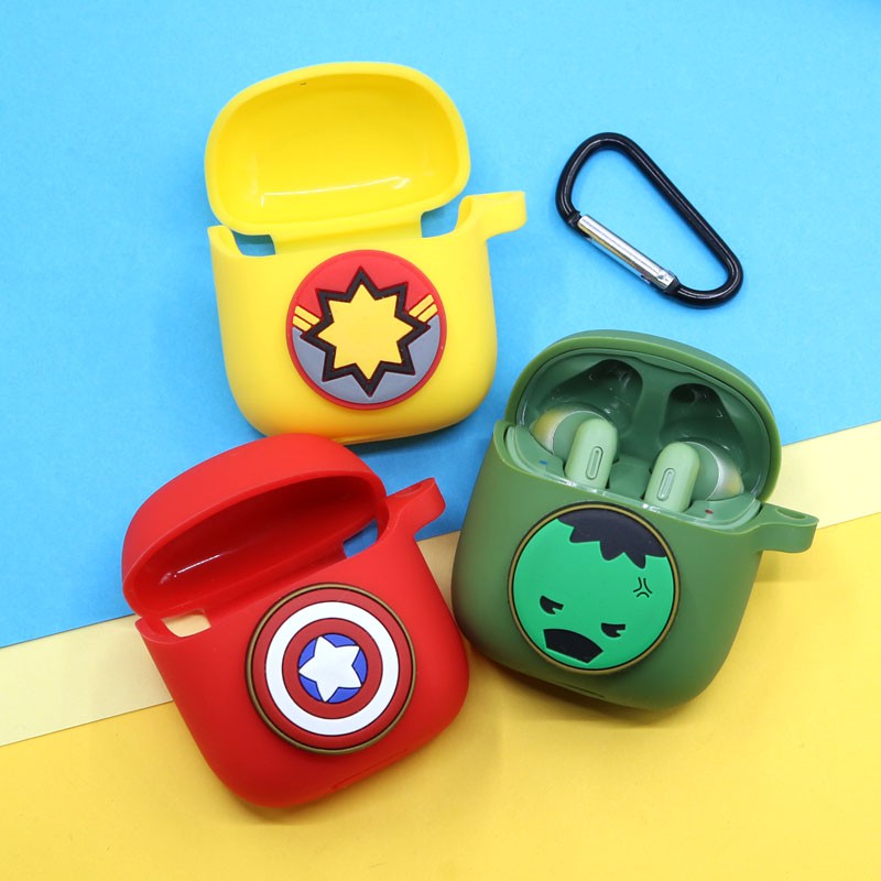 เคสการ์ตูนสําหรับ JBL TUNE 220 TWS หูฟังบลูทูธไร้สายที่แท้จริง T220TWS ซิลิโคนเต็มฝาครอบป้องกันกรณี