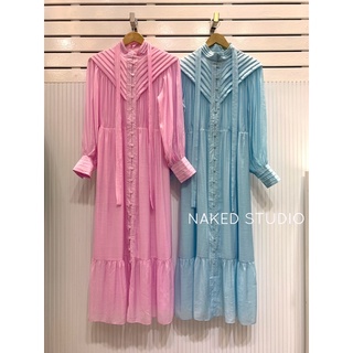 maxi dress ผ้าเนื้อดี พร้อมส่ง 2สี