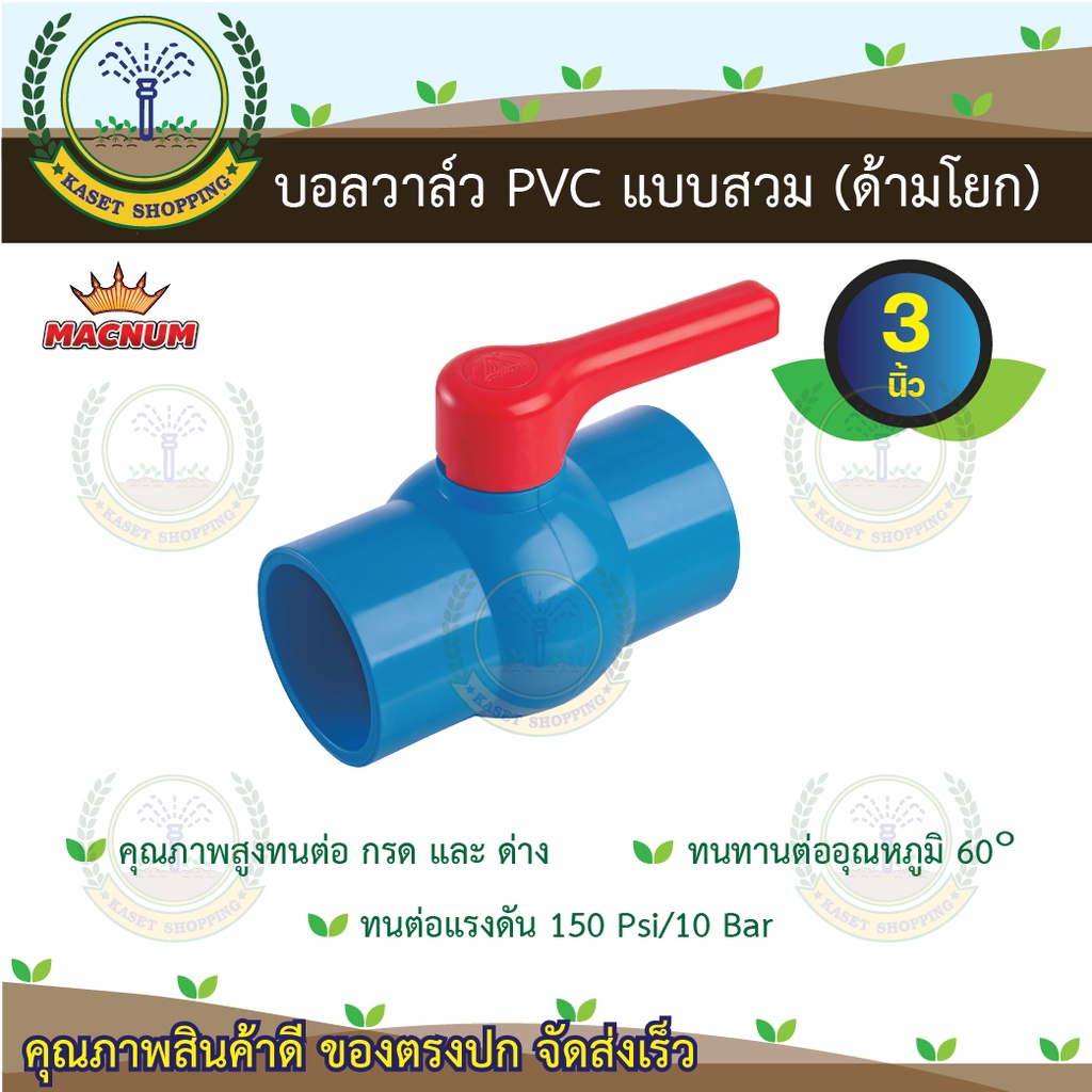 บอลวาล์วพีวีซี PVC 3"