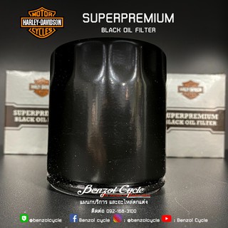 HD SUPERPREMIUM BLACK OILTER FILTER กรองน้ำมันเครื่อง สำหรับ HARLEY-DAVIDSON