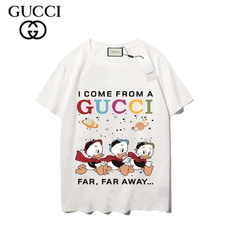 7130 gg เสื้อยืดแขนสั้น แฟชั่นคู่รัก สําหรับผู้หญิง ผู้ชาย