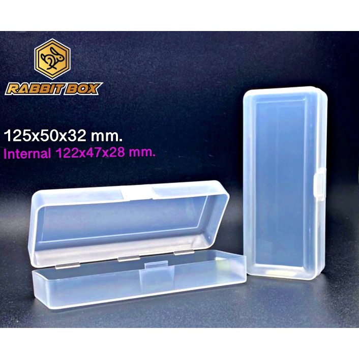 กล่องพลาสติก ขนาด 125x85x40 mm. (ขนาดช่องใส่ของ 125x85xสูง40 mm.) สำหรับใส่สิ่งของขนาดเล็ก อื่นๆ