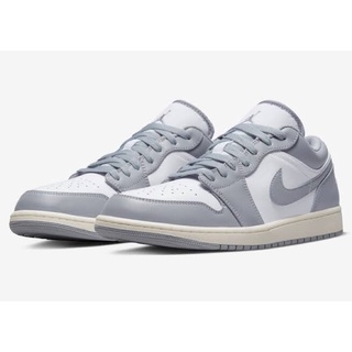 ใหม่พร้อมส่ง ของแท้ Air Jordan1 Low Vintage Grey