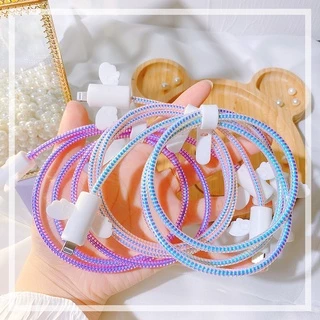 Ready Stock1Pc 1.4M/55 นิ้วGradient Spiral Cord Protector Cable Winderสําหรับสายหูฟังสาย/สายชาร์จ