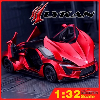 Klt โมเดลรถยนต์ Lykan 1:32 อัลลอย ของเล่นสําหรับเด็ก ผู้ใหญ่