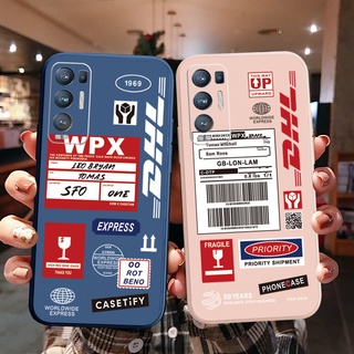 เคสโทรศัพท์มือถือ ขอบสี่เหลี่ยม ลาย WPX DHL สําหรับ OPPO Reno6 Z 5G Reno 5 Pro 4 3 Reno2 Z F A95 5G A76 A96 4G