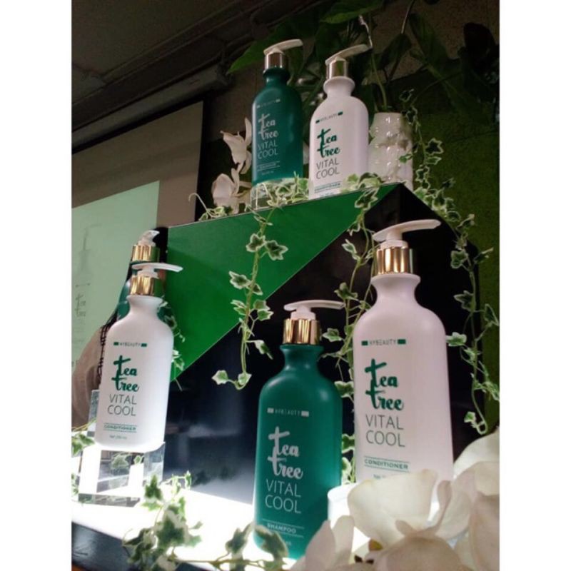 Tea Tree Vital Cool Shampoo And Conditioner by Hybeauty แชมพูสูตรเย็น