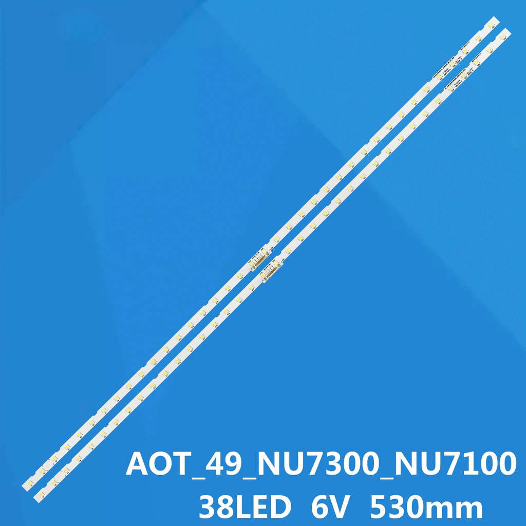 แถบไฟแบ็คไลท์ LED 2 ดวง สําหรับ Samsung 49NU7100 49NU7300 UE49NU7100 BN96-45953A 45953B AOT_49_NU730