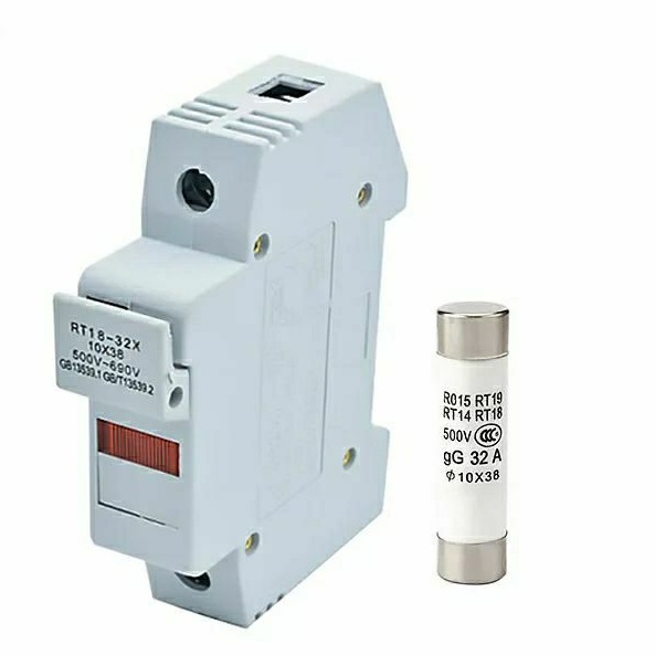 RT18-32X AC 32A 1 Pole 10X38 มม.DIN Rail Mountฟิวส์ผู้ถือฐานใหม่