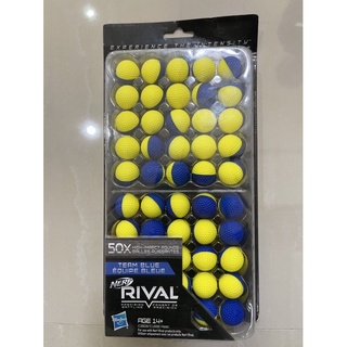 ลูกกระสุนกลมปืน nerf rival bullet 50 ball yellow blue