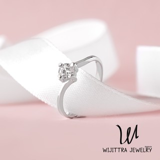 แหวน แหวนเงินแท้ North Star | Wijittra Jewelry | แหวนเงิน 92.5%  แหวน CZ ชุบทองคำขาว