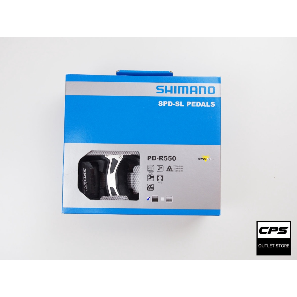 บันไดจักรยานเสือหมอบ Shimano PD-R550 มาพร้อมคลีท Shimano SH11 (สีเหลือง)/1 ชุด สินค้านำเข้าถูกต้องจาก Hah Hong