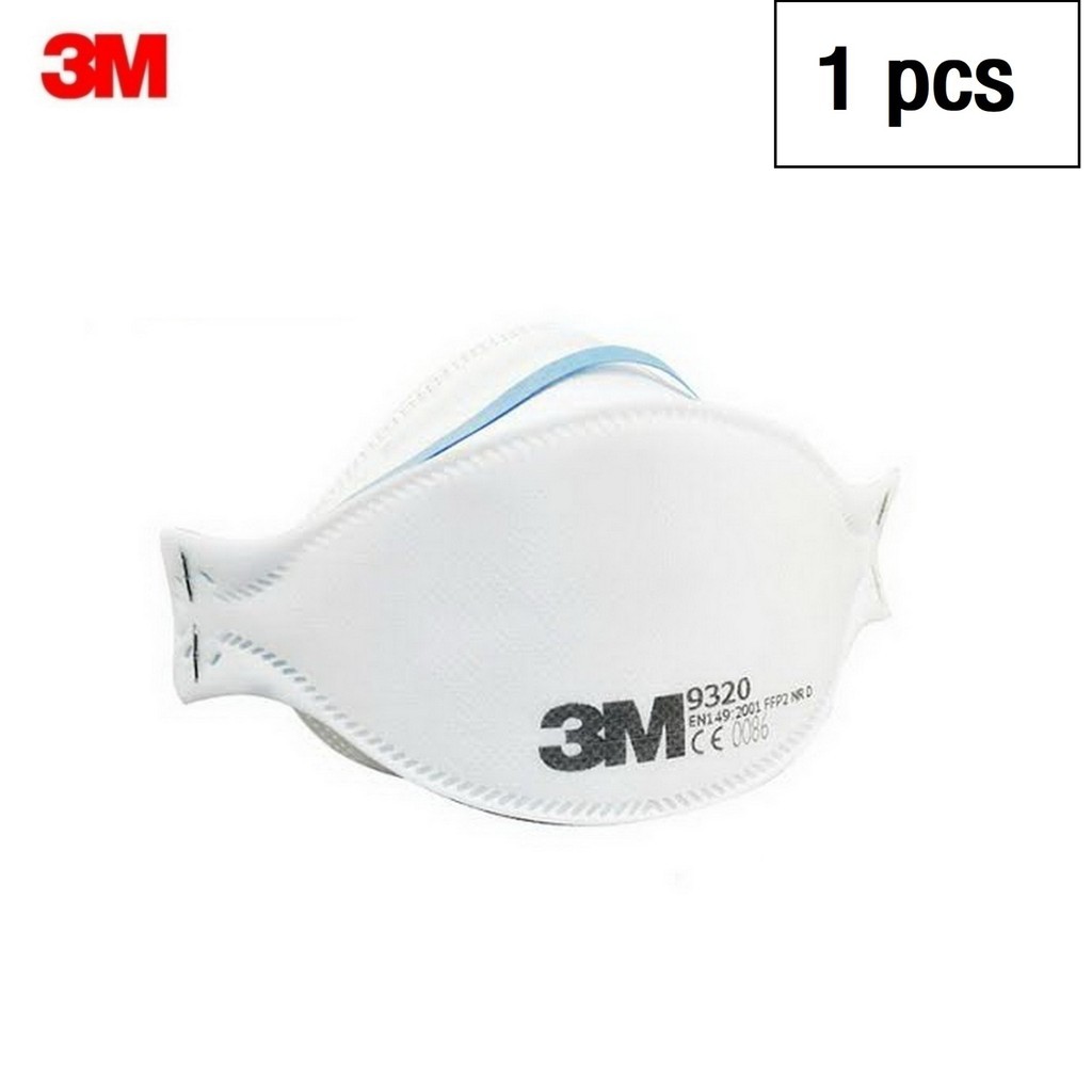 3M (1ชิ้น) หน้ากากป้องกันฝุ่นแบบพับได้ รุ่น 9320A+ Aura 9320 FFP2 Mask