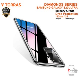 TORRAS DIAMONDS CLEAR เคสกันกระแทกผ่านมาตราฐาน MILITARYGRADE และ SGS รองรับ SAMSUNG GALAXY S20ULTRA รับประกัน 6 เดือน