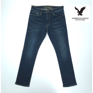 ยีนส์ American Eagle เอว 32-34 สีเข้ม ผ้ายืดเด้ง ขาเดฟ