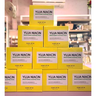 Some By Mi Yuja Niacin Brightening Sleeping Mask 60 g. สลีปปิ้งมาส์กตัวใหม่ ลดจุดด่างดำ