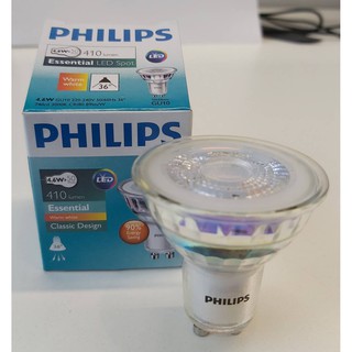 Philips Essential LED 4.6-50W GU10 830 36D