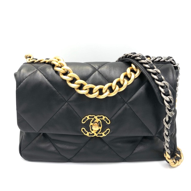 New Chanel 19 Flap Bag Black 30