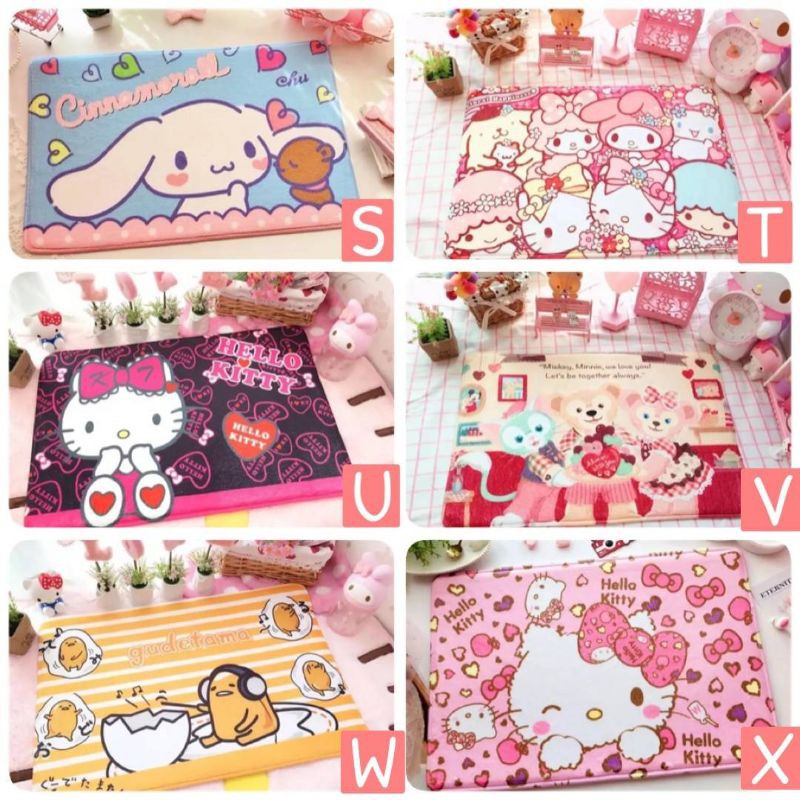 Ep.1 พรมเช็ดเท้าขนนุ่ม ขนาด 40x60 cm ทอหนาแน่น​ ทนทาน​ สีไม่ตก​ ลายสวยตรงปก​