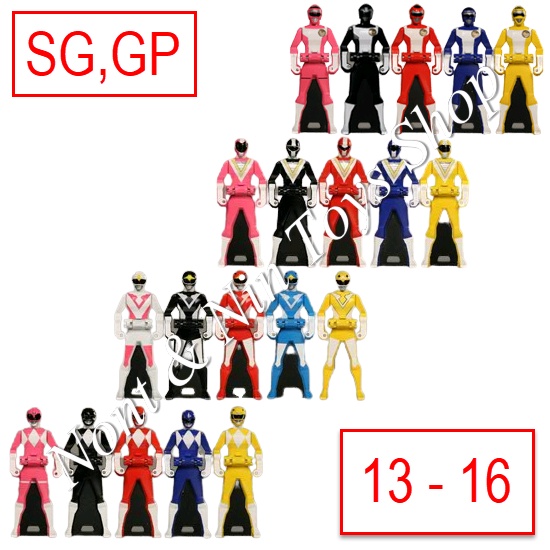 Gokaiger SG Ranger Key เรนเจอร์คีย์ ขบวนการโกไคเจอร์ ชุดที่ 4 เซนไตลำดับที่ 13-16 : Turboranger,Five