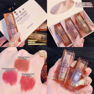 เซตลิปสติก เนื้อแมท Set Lipstick cappuvini -CP67 เนื้อกำมะหยี่ สีสวย เนื้อติดทน มีให้3สี