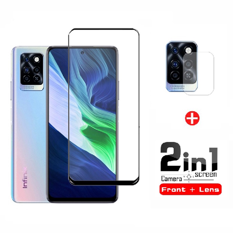 Infinix Note 10 Pro กระจกนิรภัยสําหรับ Infinix Zero 30 5G Hot 10 10s 9 8 Play Note 7 Lite Anti Scratch ป้องกันหน้าจอและเลนส์กล้องกระจก