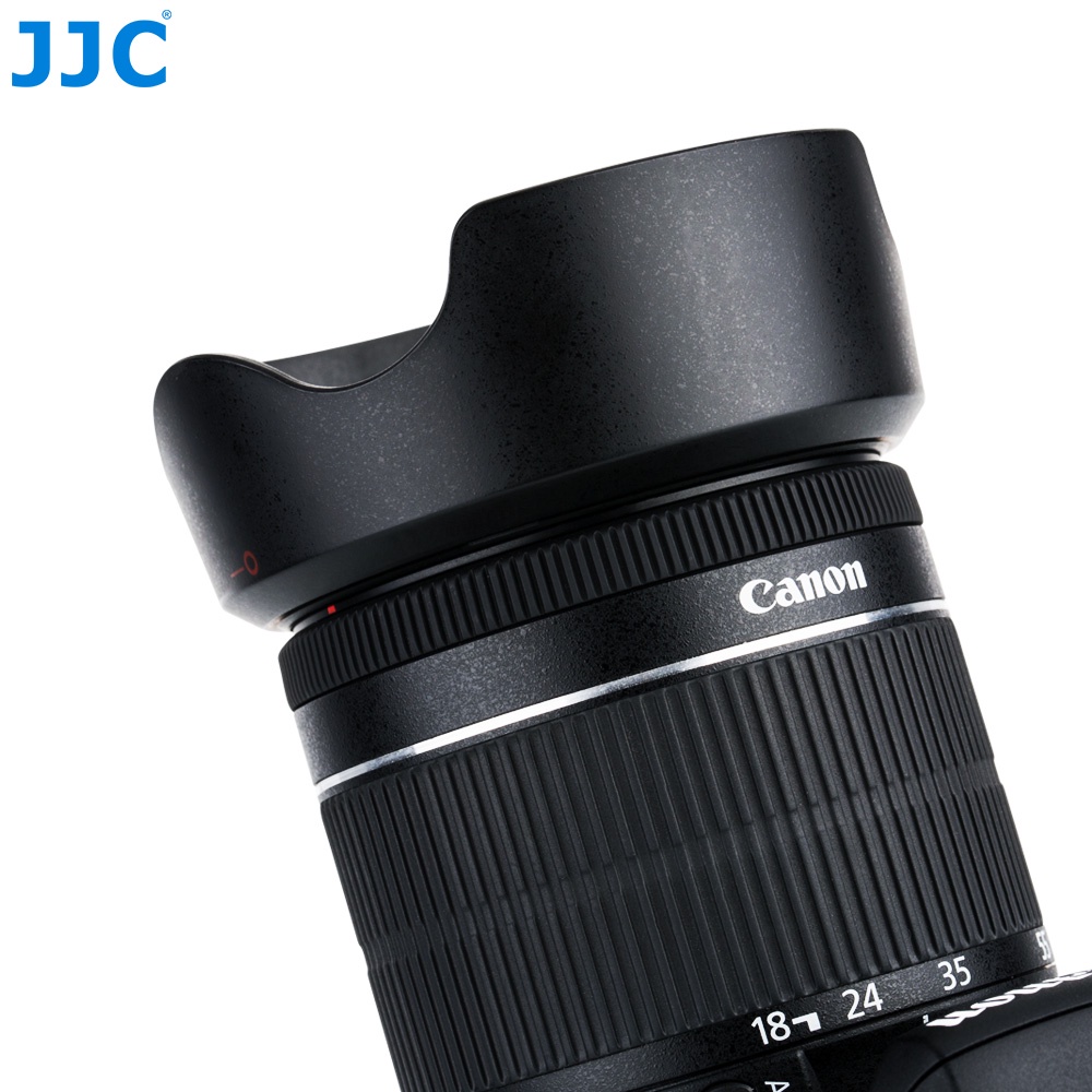 JJC เลนส์ฮู้ด EW-63C แบบเปลี่ยน สําหรับ Canon RF 24-50mm F4.5-6.3 IS STM/ EF-S 18-55mm F3.5-5.6 IS STM/ EF-S 18-55mm F4-5.6 IS STM/ RF-S 14-30mm F4-6.3 IS STM PZ