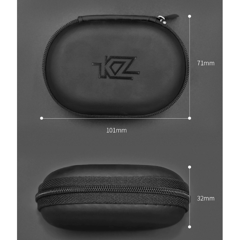 KZ Bag เคสเก็บหูฟังแบบหนังพรีเมี่ยมทรงวงรี