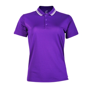 EGO SPORT EG6168 เสื้อโปโลหญิงเบสิคแขนสั้น สีม่วงพระเทพ 99.95% Anti-Bacteria